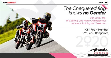 TVS Racing invites aspiring women racers for training and selection of ...