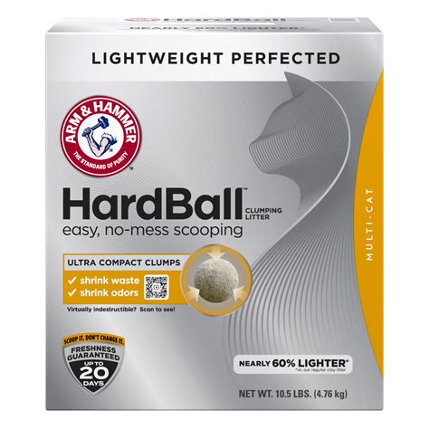 ARM & HAMMER HardBall Lightweight Cat Litter, Multi-Cat No-Mess ...