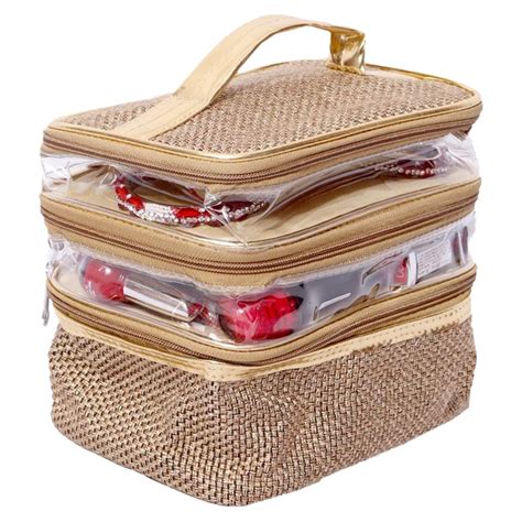 Kuber Industries Jute 3 Compartment Jewellery Organizer For Bangles ...