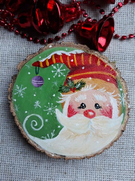 Pin by april waller on Wood slice ornaments | Christmas ornament crafts ...
