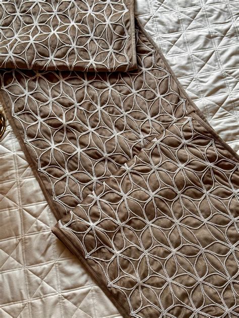 THE BROWN FLOWERET BED RUNNER – NEXUS BY UPASNA