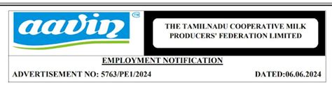 AAVIN - The Tamilnadu Cooperative Milk Producers' Federation Limited ...