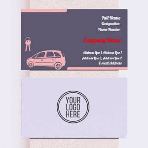 High-Quality Car Rental-Cab Visiting Cards – Unique & Memorable Designs