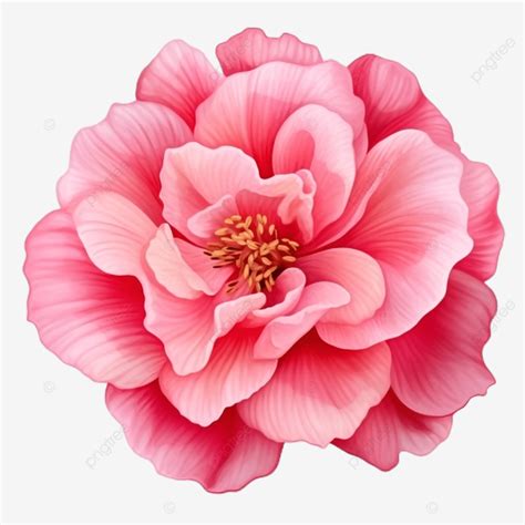 Beautiful Pink Flower With Transparent Background, 3d, Clipart, Flower ...