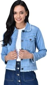 FIERY FALCON Full Sleeve Solid Women Denim Jacket - Buy FIERY FALCON ...