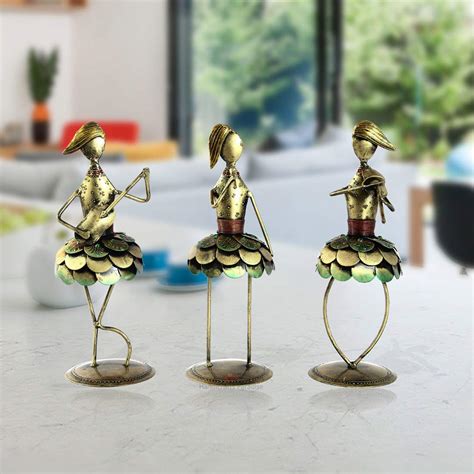 Buy Handicrafts Paradise Wrought Iron Decorative Musical Dancing Doll ...