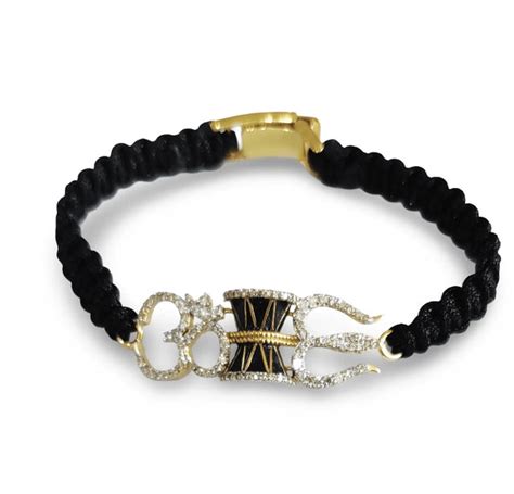 Om, Damru, and Trishul Bracelet for Men – Spiritual & Stylish – Jewelslane