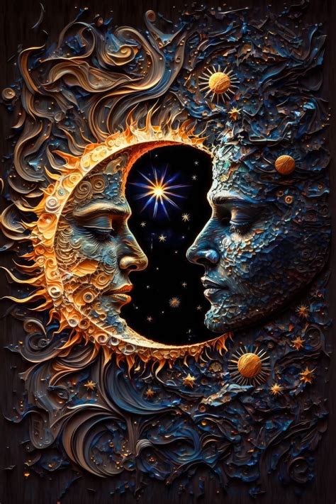 Moon And Sun Painting