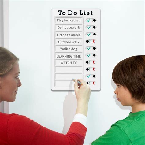 Buy 2Pcs To Do List Chore Chart Detachable Slider Chore Checklist with ...