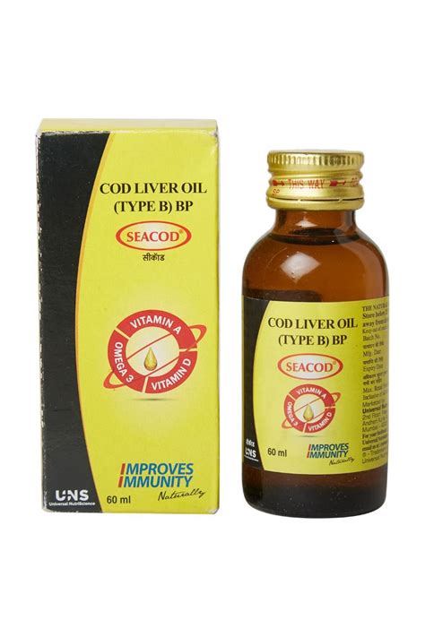 Seacod Cod Liver Oil, 60 ml Price, Uses, Side Effects, Composition ...
