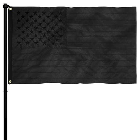 Buy Black American Flags, 3x5 Ft All Black American Flags with Sewn ...