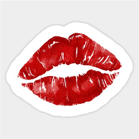 Kissy Lipstick Stain Vinyl Sticker