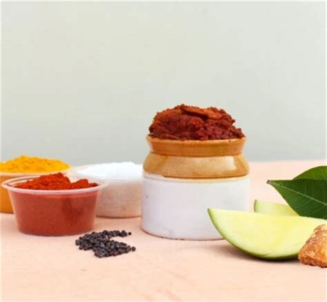 Buy Bellam Avakaya / Raw Mango Pickle with Jaggery Online from Vedas ...