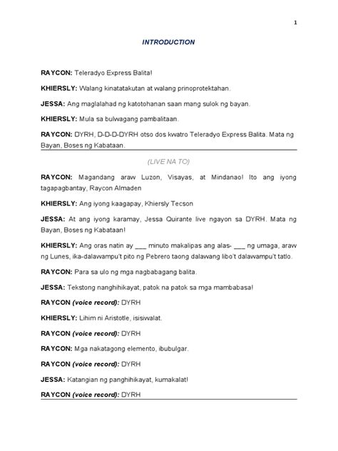 Image result for Kids News Reporting Script