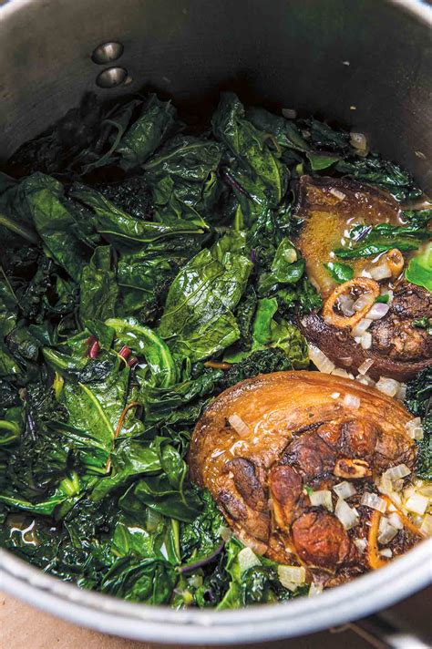 Southern Greens with Ham Hocks – Leite's Culinaria