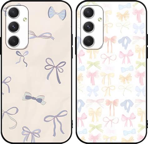 Amazon.com: 2 Pack Cute Preppy Bow Phone Cases for Samsung Galaxy S21 ...