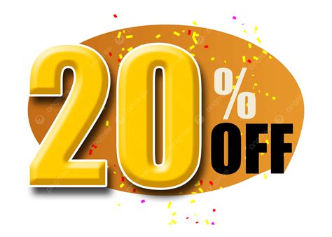 20 Percent Off Message Box, Discount 20 Percent Off, Number 20, 20 Off ...