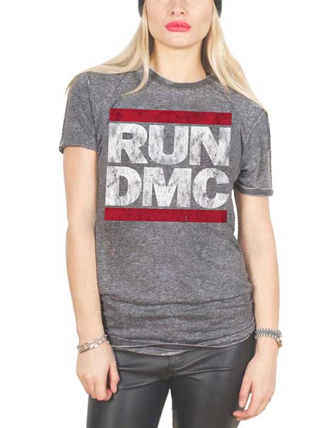 Run DMC Logo Burnout T Shirt | Fruugo UK