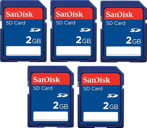 Sandisk 2GB SD Memory Card 5-Pack: Amazon.com.au: Electronics