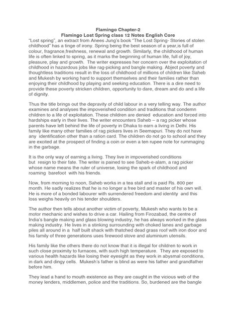 Image result for Lost Spring Line by Line Explanation