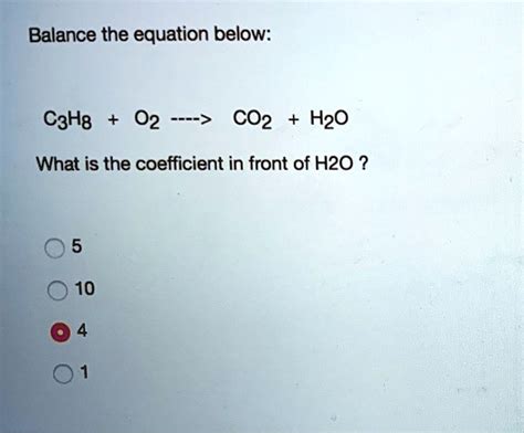 Balance C3H8 O2 CO2 H2O 的图像结果