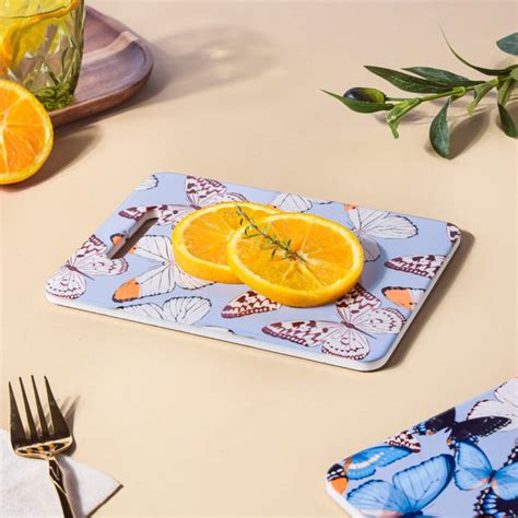 Butterfly Gardenia Platter with Cork Base 7.5 Inch