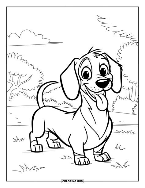 70+ Wiener Dog Coloring Pages for Kids & Adults (Free Printable PDFs)