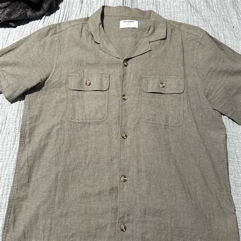 Old Navy Linen Button Down - Depop