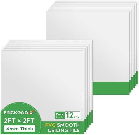 Armstrong Ceiling Tiles; 2x2 Ceiling Tiles - 10 pcs White; Acoustic ...