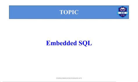 Image result for Embedded SQL