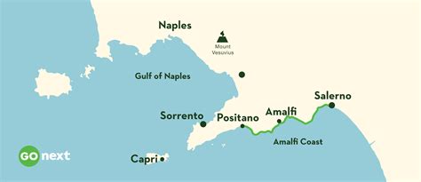 Amalfi Coast Map - Go Next