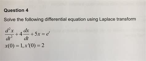 Image result for Diffeential Eqations Using Laplce Transformation