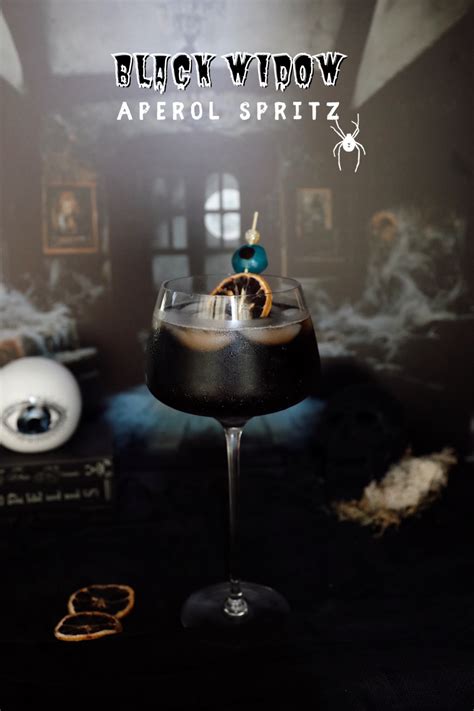 Bewitching Black Widow Aperol Spritz: The Ultimate Halloween Cocktail