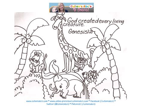 Coloring Pages On The Story Of Creation - Coloring Home