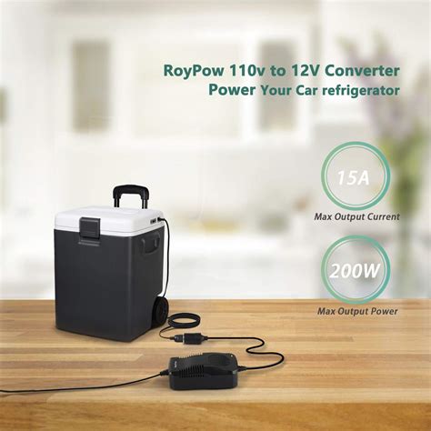 AC to DC Converter, RoyPow 180W (Max 200W) 15A 100V~120V to 12V Car ...