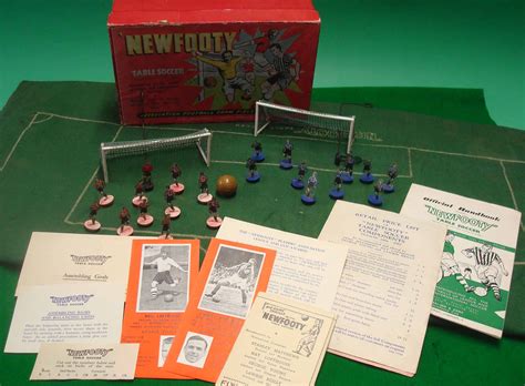 An example of the table football game Newfooty, a forerunner to Subbuteo, which was invented by ...