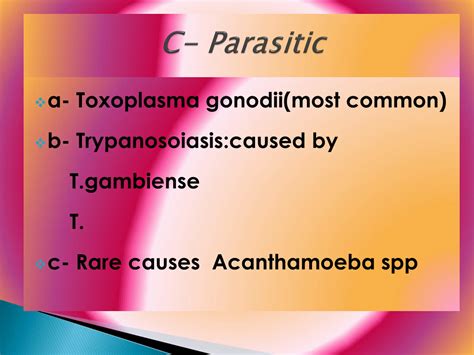 PPT - Chronic Neurological Infections and Meningitis: Symptoms, Causes, and Diagnosis