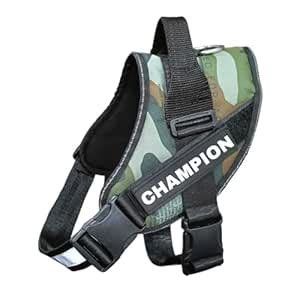 UK pets Premium Champion Dog Harness Camouflage Pattern Adjustable ...