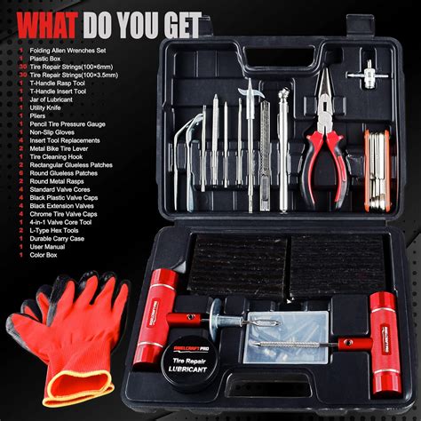 AWELCRAFT Heavy Duty Tire Repair Tools Kit - 108 PCS Set Truck India | Ubuy