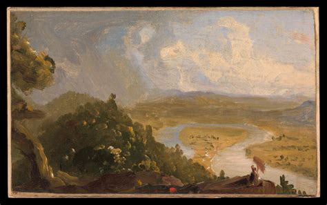 Thomas Cole - Sketch for View from Mount Holyoke, Northampton ...