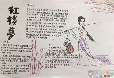 中国四大经典名著读后感手抄报/儿童简笔画