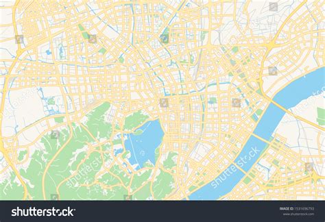 Printable Street Map Hangzhou Province Zhejiang: เวกเตอร์สต็อก (ปลอดค่าลิขสิทธิ์) 1531696793 ...