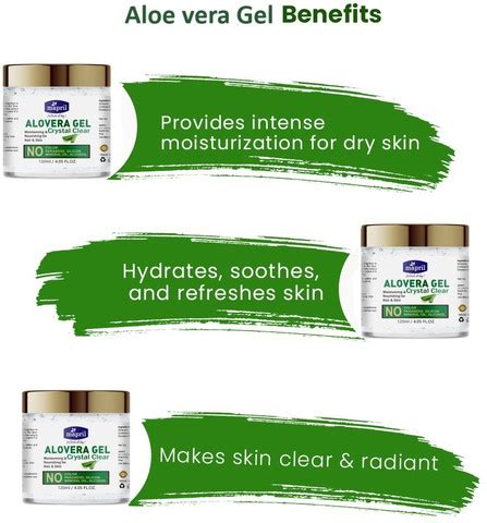 MAPRIL 100% Pure Aloe Vera Gel for Glowing Face, Skin & Hair -Chemical ...