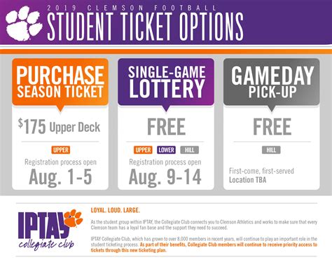 2019 Football Student Tickets – Clemson Tigers Official Athletics Site