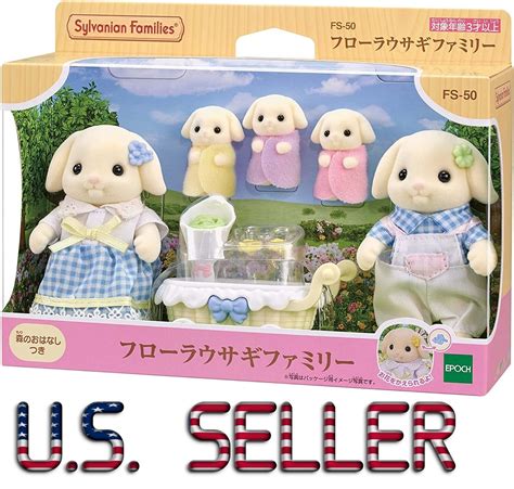 Sylvanian Families Flora Rabbit Family Set FS-50 Calico Critters 2023 IN STOCK | eBay