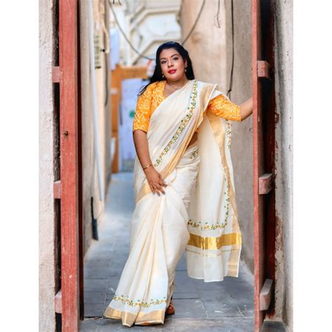 Buy Kerala Saree Online in UK | Kerala Kasavu Saree Online in UK