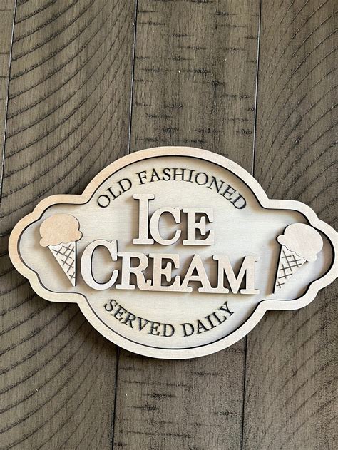 Ice Cream Shop Sign DIY - Etsy