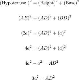 ABC is an equilateral triangle of side 2a. Find each of its altitudes ...