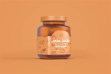 Free Jam Jar Packaging PSD Mockup | Mockupnest