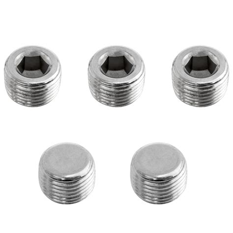 fengxiaomin 3/8" NPT Plug 304 Stainless Steel Pipe Fitting Hex ...